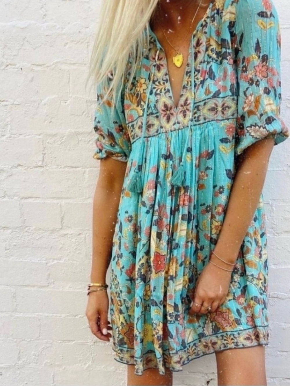 Spell Hendrix Tunic Dress Sky
